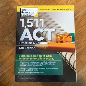 FULL PRINCETON REVIEW ACT STUDY MATERIALS SET